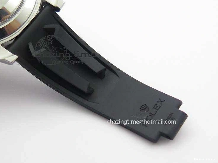 0418 ModernLook Yacht-Master 116655 SS JF Best Edition Ceramic Bezel On Rubber Strap SA 3850